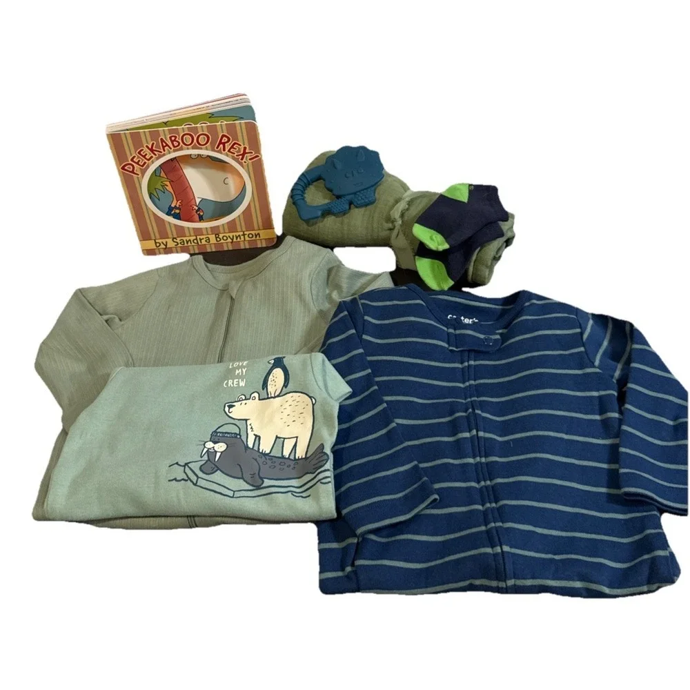 Baby Boy Book Gift Box,‎ Baby Shower Present Newborn Welcome Baby Boy Essentials